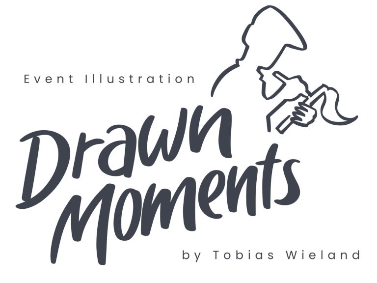 Logo Drawn Moments - Event Illustration by Tobias Wieland